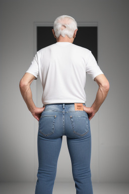 Slovenian elderly male with  white hair