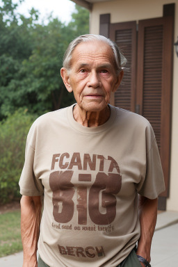 African elderly male with  brown hair