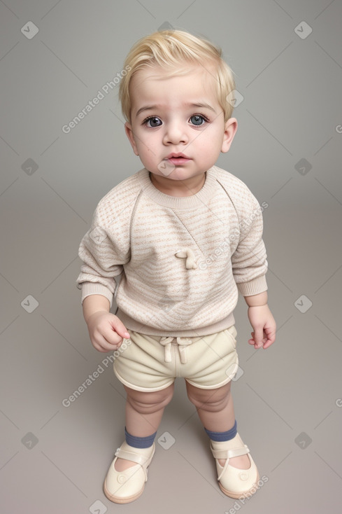 Iraqi infant boy with  blonde hair