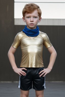 Brazilian child boy with  ginger hair