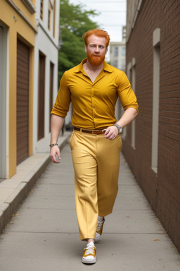 Panamanian adult male with  ginger hair