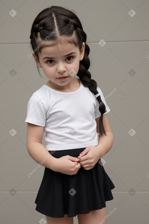 Greek infant girl with  black hair