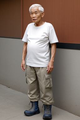 Thai elderly male with  white hair