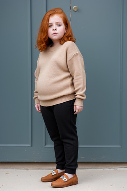 Tunisian child girl with  ginger hair