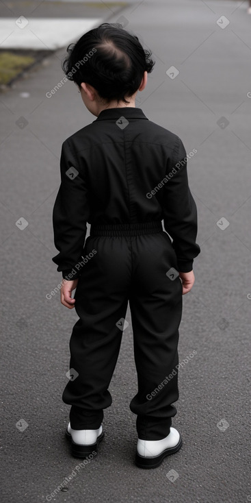 Icelandic infant boy with  black hair