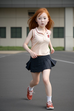 Japanese child female with  ginger hair