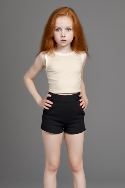 Caucasian child female with  ginger hair