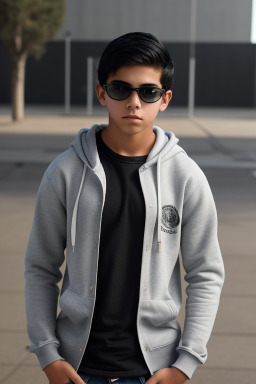 Mexican teenager boy with  black hair