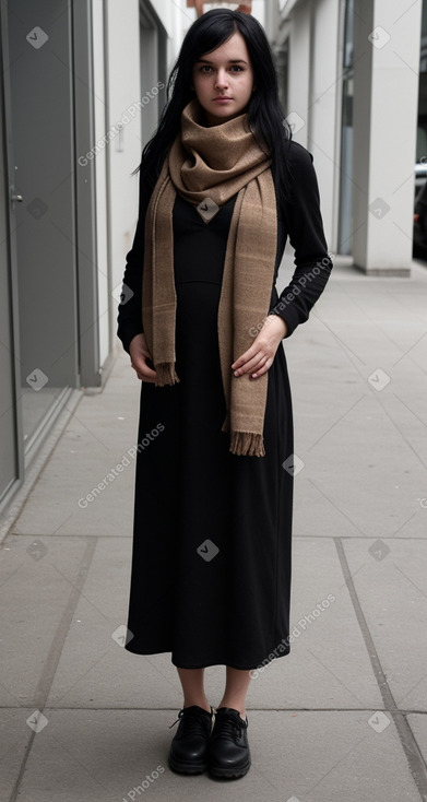 Swiss infant girl with  black hair