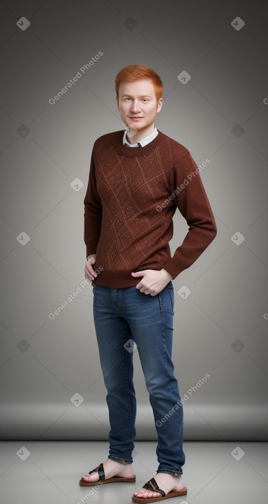 Uzbek adult male with  ginger hair