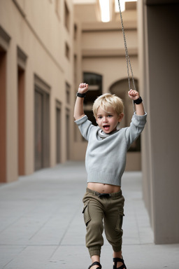 Argentine infant boy with  blonde hair