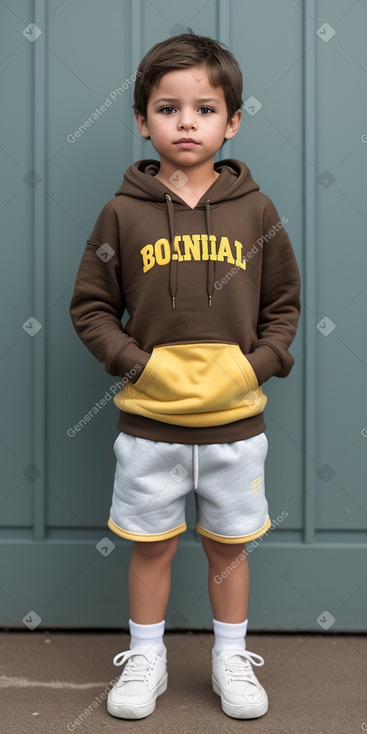 Brazilian child boy with  brown hair