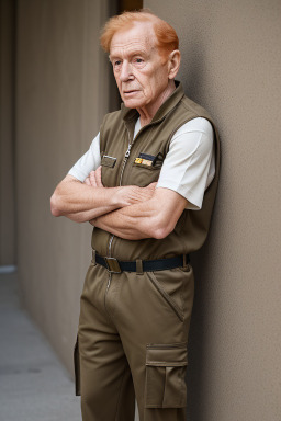 Italian elderly male with  ginger hair