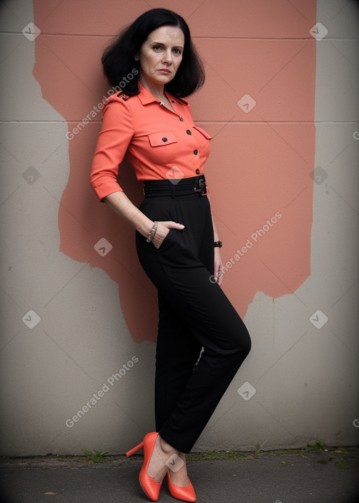 Irish 45 years female with  black hair