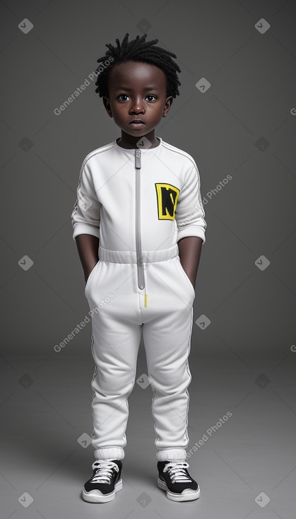 Ugandan infant boy with  white hair