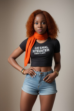 Nigerian young adult female with  ginger hair