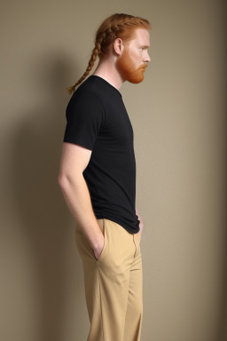 Canadian adult male with  ginger hair