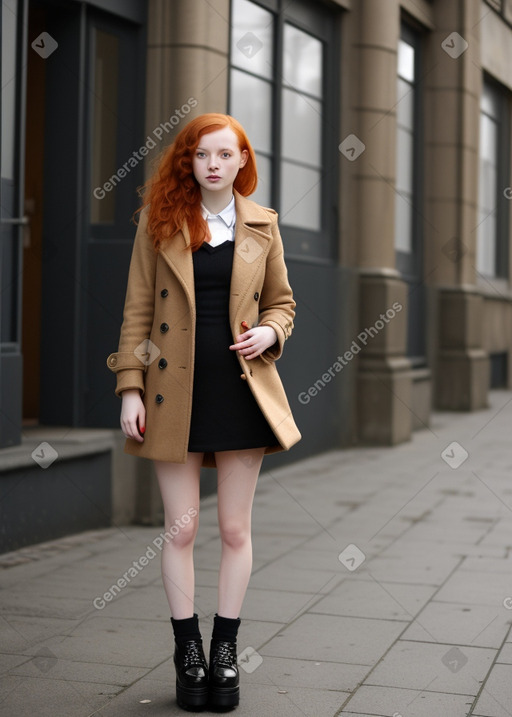 Czech young adult female with  ginger hair