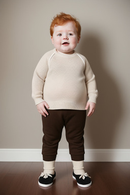 New zealand infant boy with  ginger hair