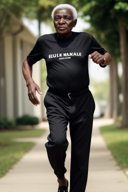 Nigerian elderly male with  black hair