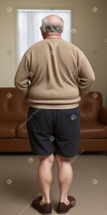 Australian elderly male with  brown hair