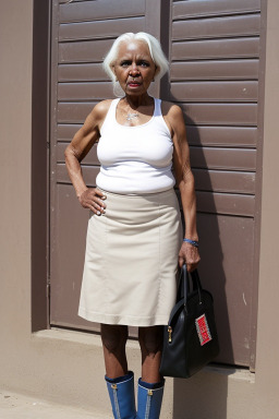 Somali elderly female with  white hair