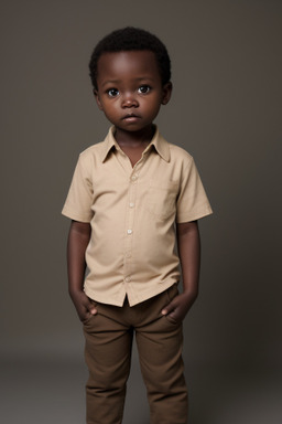 Zimbabwean infant boy with  brown hair