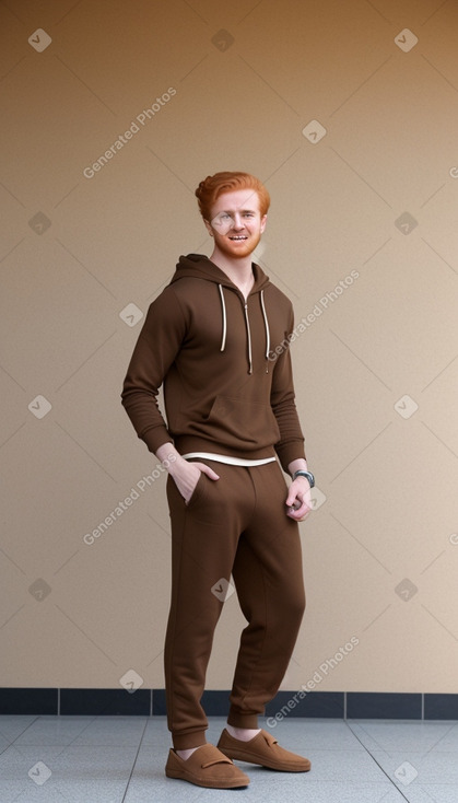 Emirati young adult male with  ginger hair