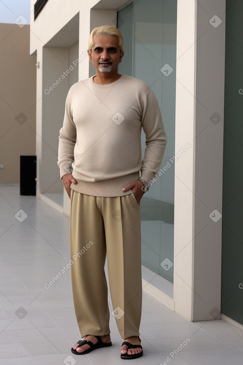 Bahraini 45 years male with  blonde hair