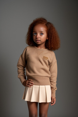 Sudanese infant girl with  ginger hair