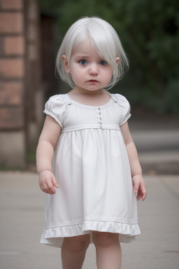 Georgian infant girl with  white hair