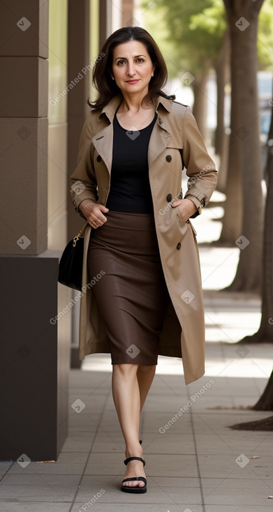 Armenian middle-aged female with  brown hair