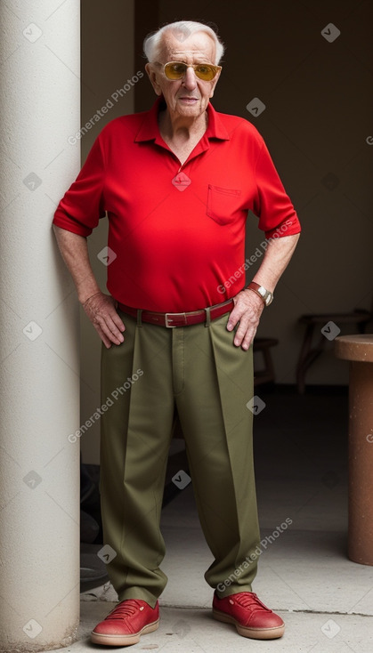 Elderly male with  ginger hair