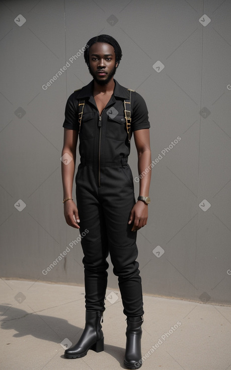 Ghanaian adult male with  black hair