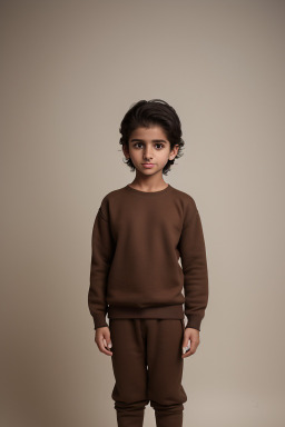 Saudi arabian child boy with  brown hair