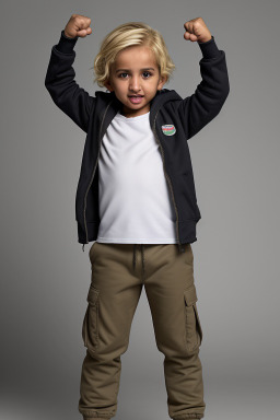 Emirati infant boy with  blonde hair