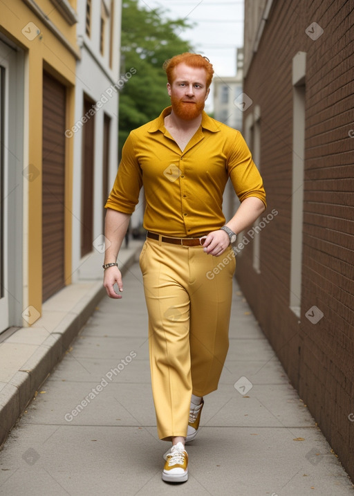 Panamanian adult male with  ginger hair