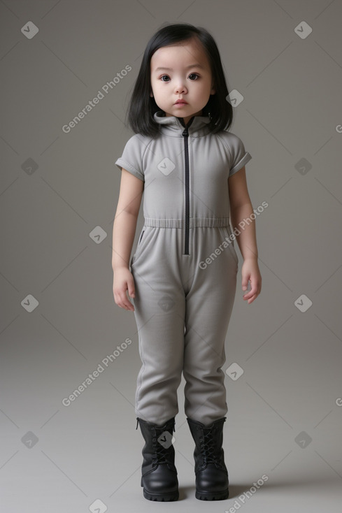 Chinese infant girl with  gray hair