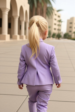 Saudi arabian infant girl with  blonde hair