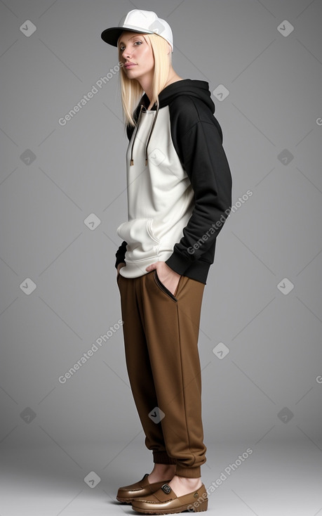 Libyan adult non-binary with  blonde hair