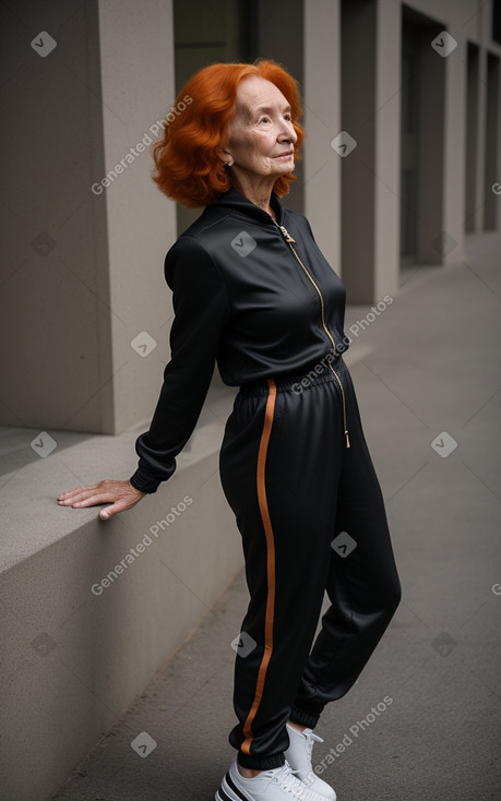 Elderly female with  ginger hair