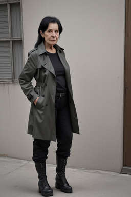 Argentine elderly female with  black hair