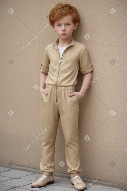 Tunisian child boy with  ginger hair