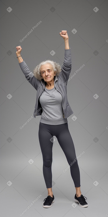 Spanish elderly female with  gray hair