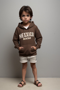 Mexican child male with  brown hair