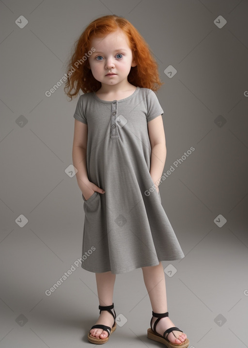 Romanian infant girl with  ginger hair