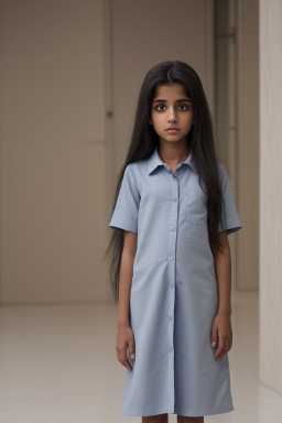 Saudi arabian child girl with  gray hair