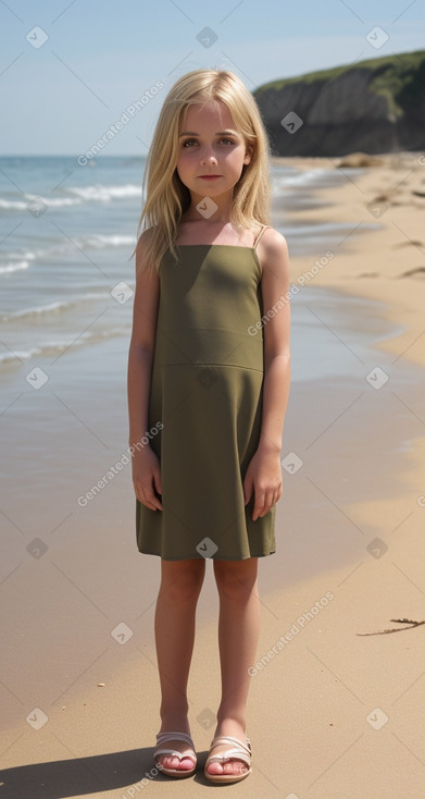 Child female with  blonde hair