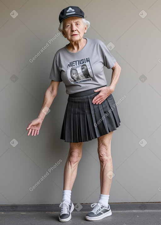 South african elderly female with  gray hair