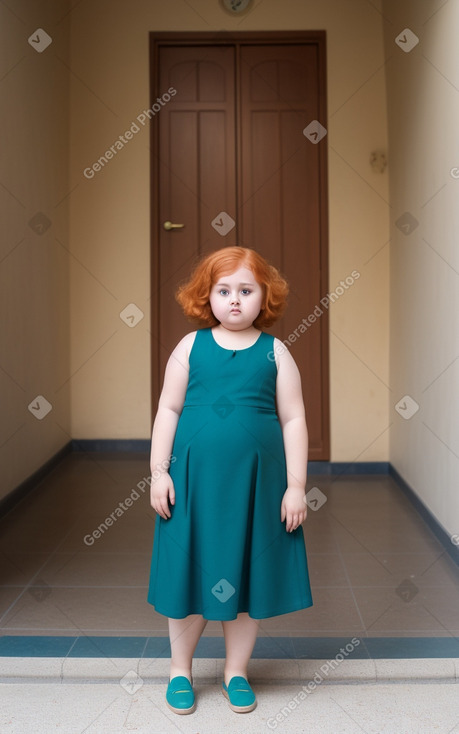 Omani child girl with  ginger hair